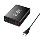 200W USB C Charger 6-Port Desktop Charging Station for Phone Tablet Laptop Charger