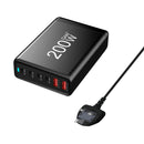 200W USB C Charger 6-Port Desktop Charging Station for Phone Tablet Laptop Charger