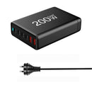 200W USB C Charger 6-Port Desktop Charging Station for Phone Tablet Laptop Charger