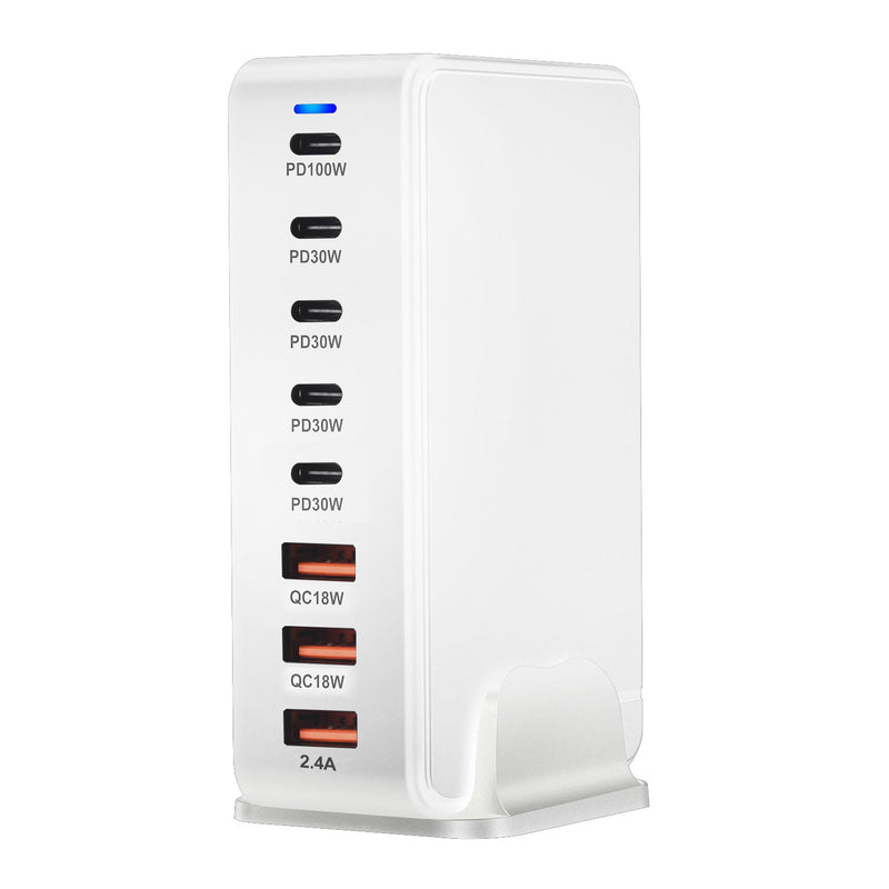 Chargeur USB C 268W, 8 Ports, Station de charge USB de bureau, 100W, pour téléphone et ordinateur portable