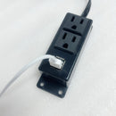 US Standard Power Socket Strip With 2 Outlets and 2 USB Ports Charging Station
