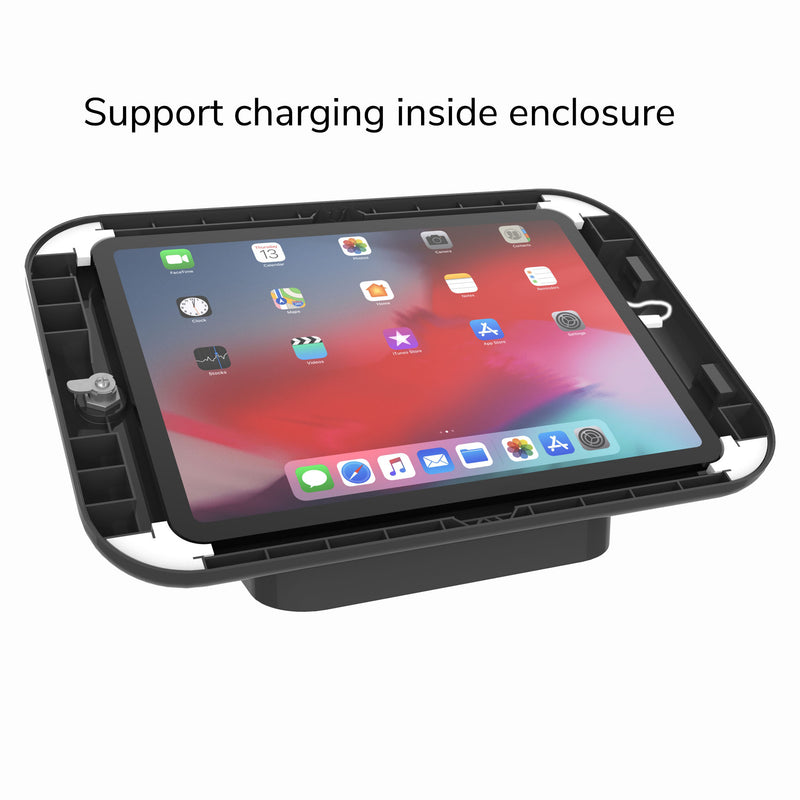 Counter Display Tablet Lockable Tablet Counter Stand for iPad 10.2 to 11 Inch Desktop Holder
