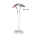 Metal Pipe Dual Sided Tablet Floor Stand for iPad 10.2 to 11 Inch