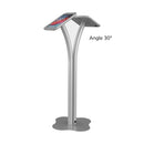 Metal Pipe Dual Sided Tablet Floor Stand for iPad 10.2 to 11 Inch