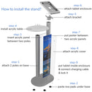 Adjustable Tablet Podium Stand for iPad Pro 11 12.9 with Poster Artwork