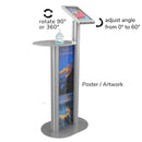 Adjustable Tablet Podium Stand for iPad Pro 11 12.9 with Poster Artwork