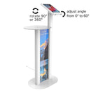 Adjustable Tablet Podium Stand for iPad Pro 11 12.9 with Poster Artwork