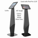 Anti Theft Tablet Floor Stand For Exhibition Auto Car Show Store Popular Design