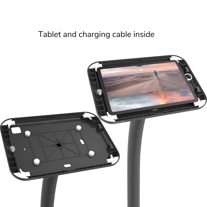 Locking Slim Tablet Display Kiosk for iPad Android Tablets