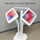 Triple Sided Floor Stand For iPad Anti Theft Commercial