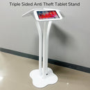 Triple Sided Floor Stand For iPad Anti Theft Commercial