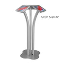 Triple Sided Floor Stand For iPad Anti Theft Commercial