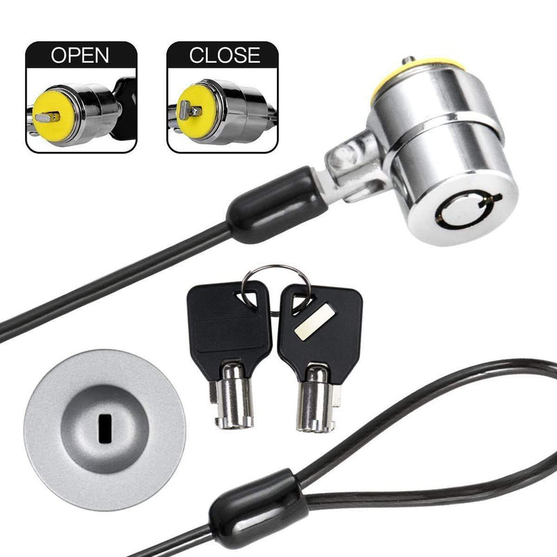 Universal Retractable Spring Cable Lock Computer Key laptop Tablet Stand lock